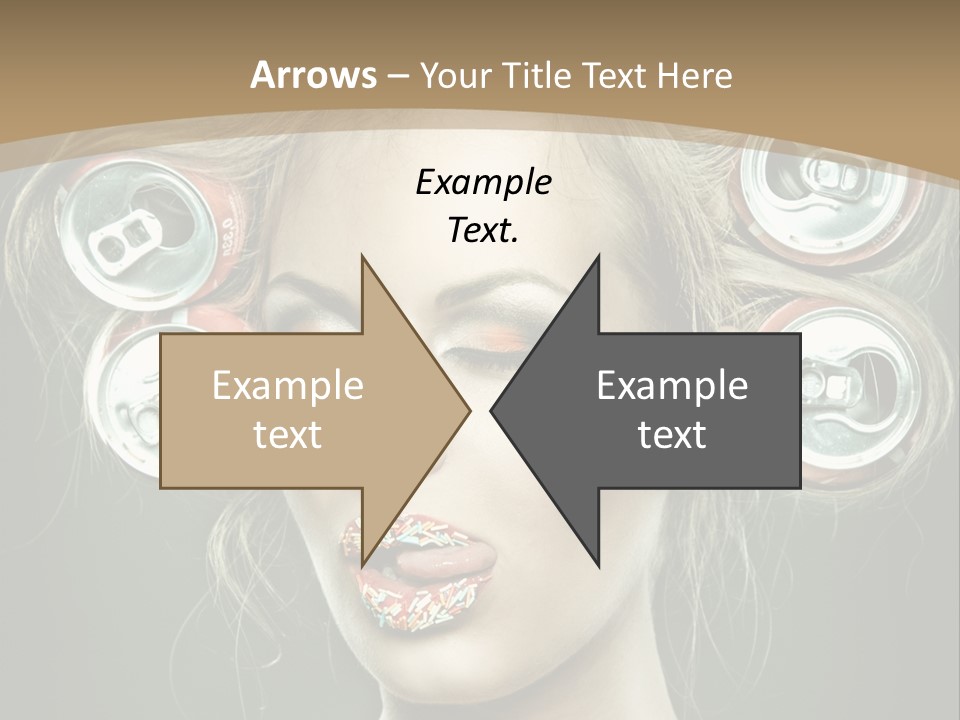Cans In Hair PowerPoint Template