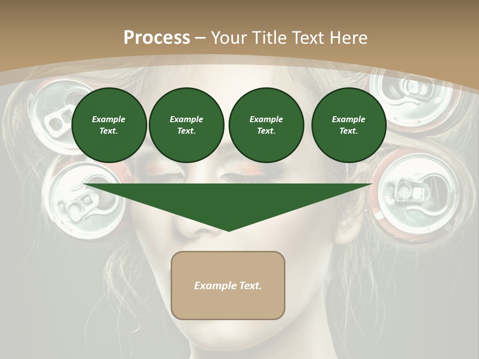 Cans In Hair PowerPoint Template