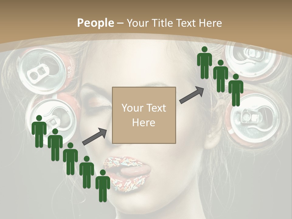 Cans In Hair PowerPoint Template