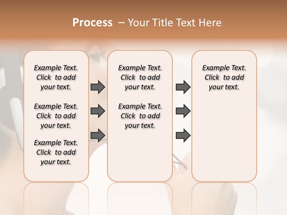 Girl With Headphones PowerPoint Template