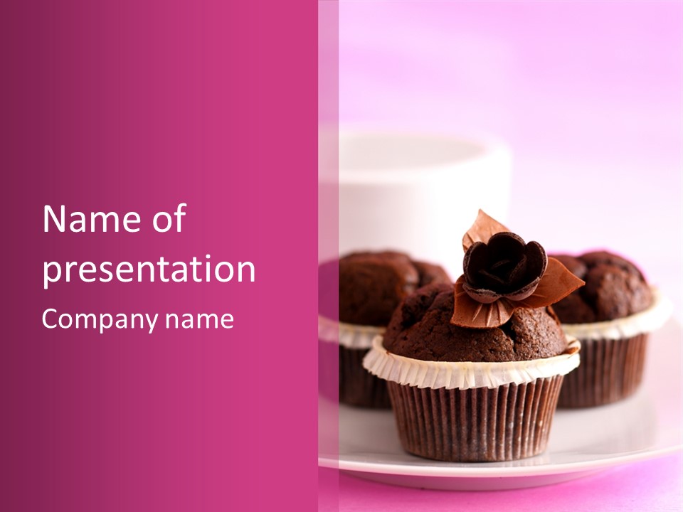 Muffin Al Cioccolato Fondente PowerPoint Template