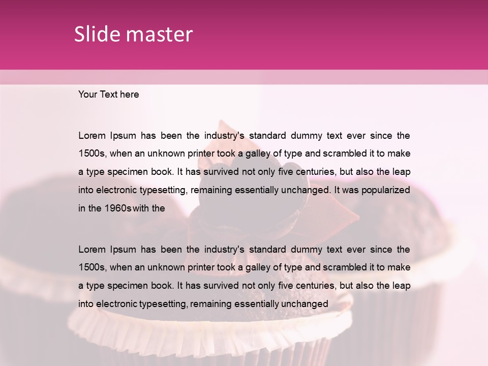 Muffin Al Cioccolato Fondente PowerPoint Template