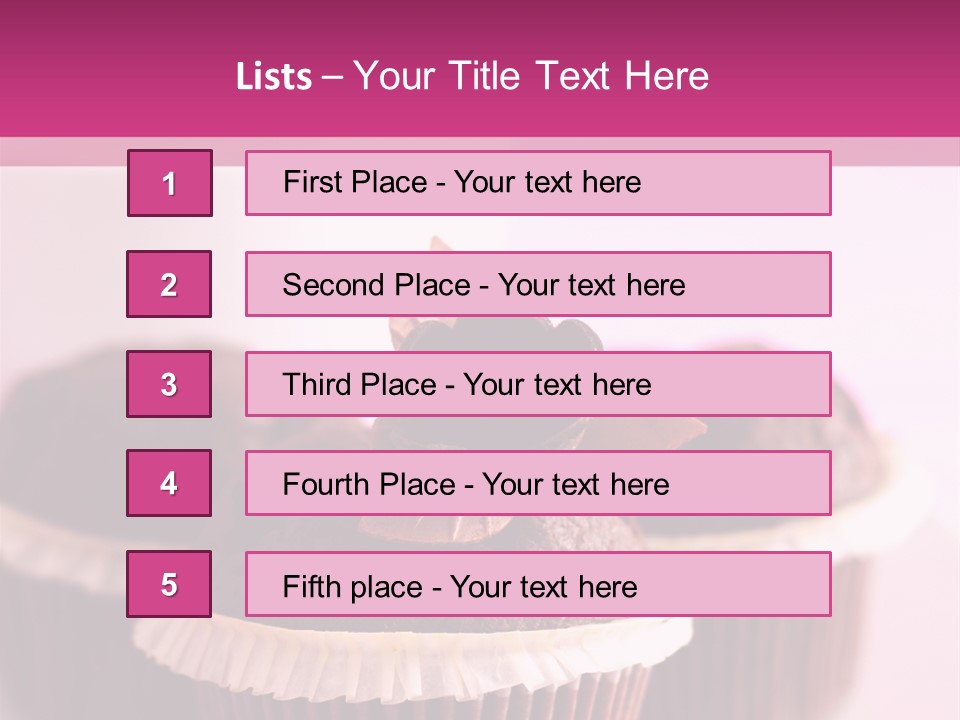 Muffin Al Cioccolato Fondente PowerPoint Template