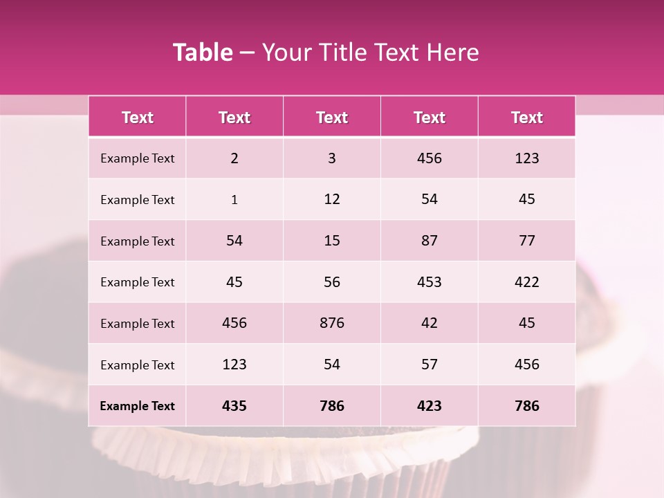 Muffin Al Cioccolato Fondente PowerPoint Template