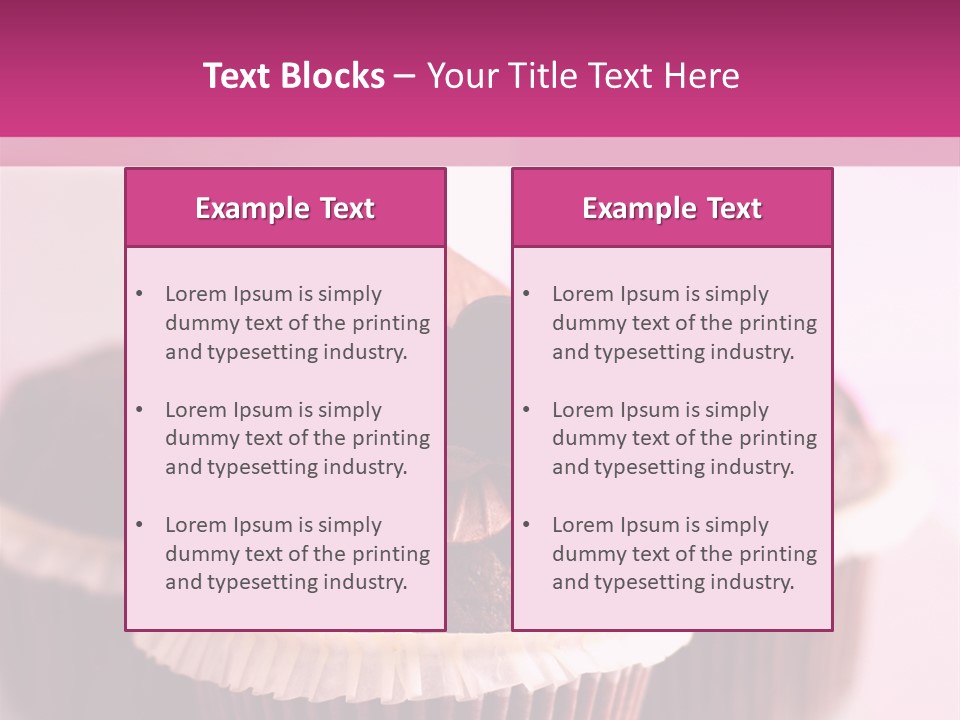 Muffin Al Cioccolato Fondente PowerPoint Template