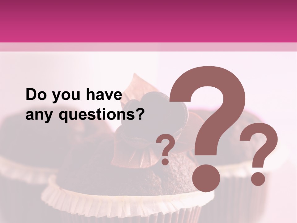 Muffin Al Cioccolato Fondente PowerPoint Template