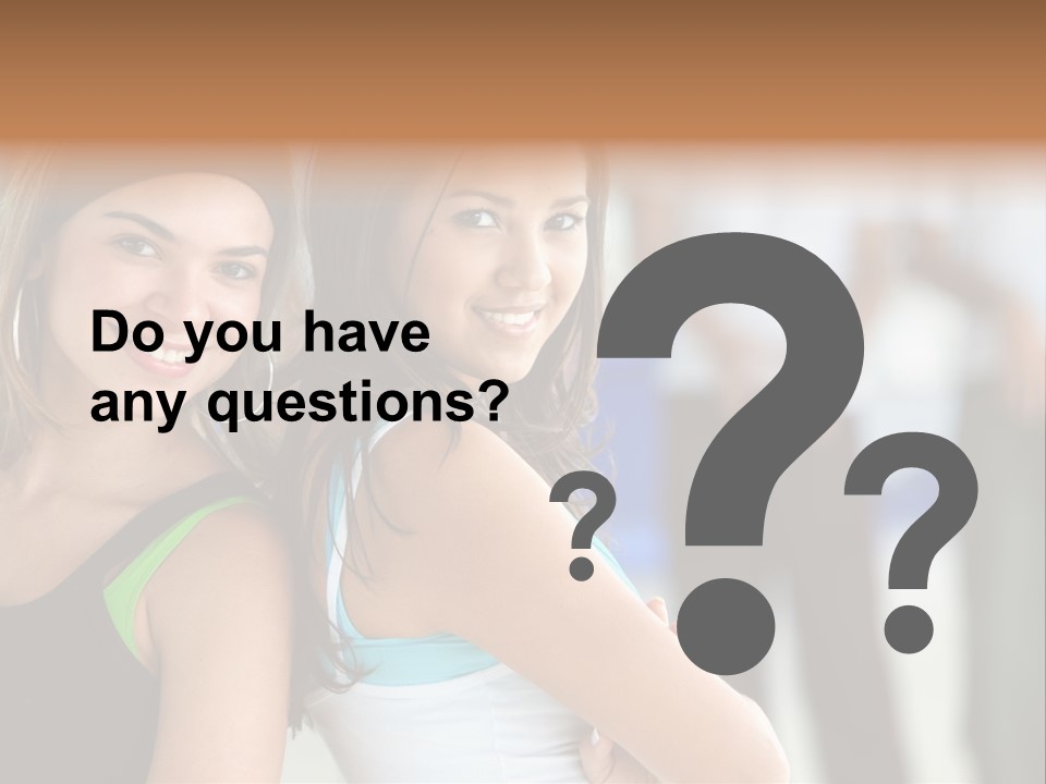 Fitness In Gym PowerPoint Template