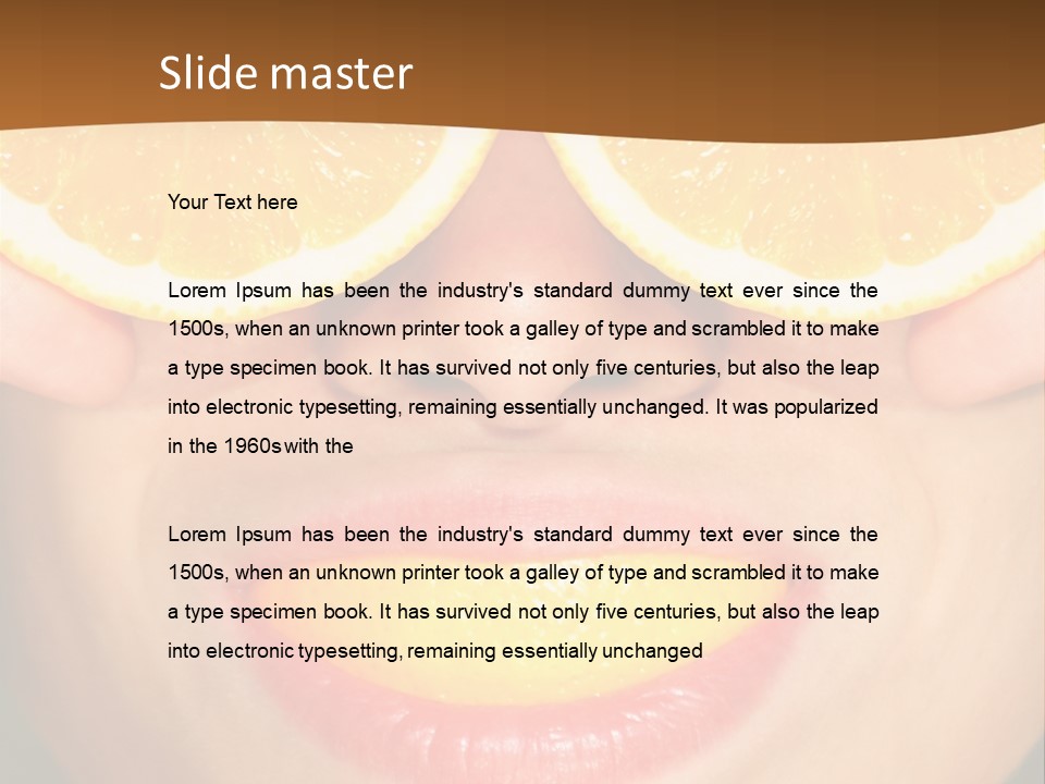 Funny Orange PowerPoint Template