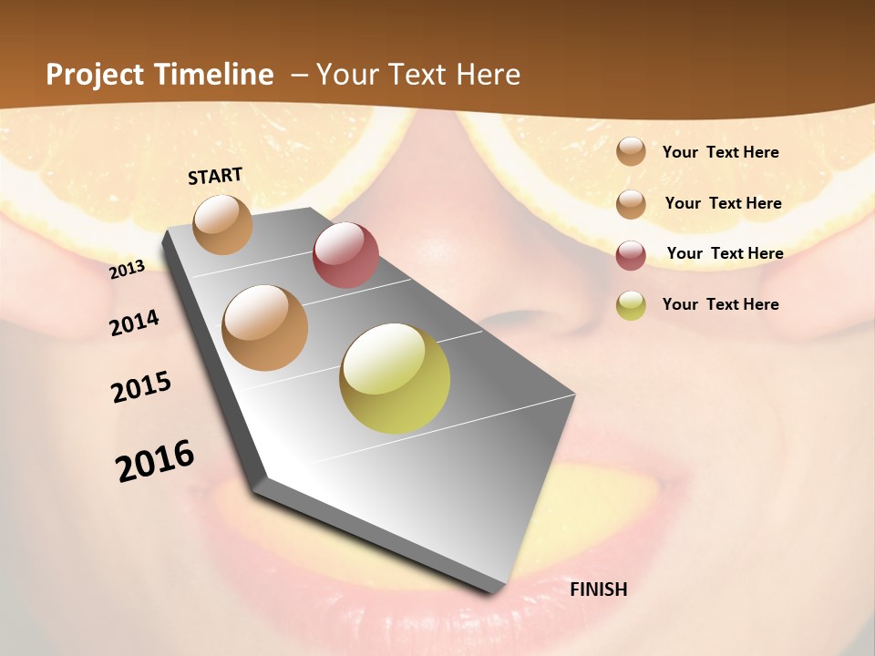 Funny Orange PowerPoint Template