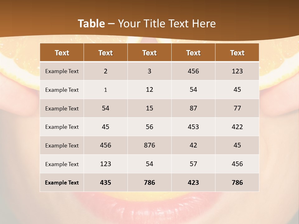Funny Orange PowerPoint Template