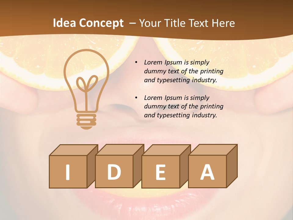 Funny Orange PowerPoint Template