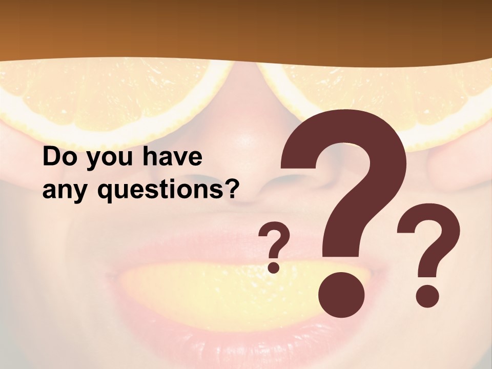 Funny Orange PowerPoint Template