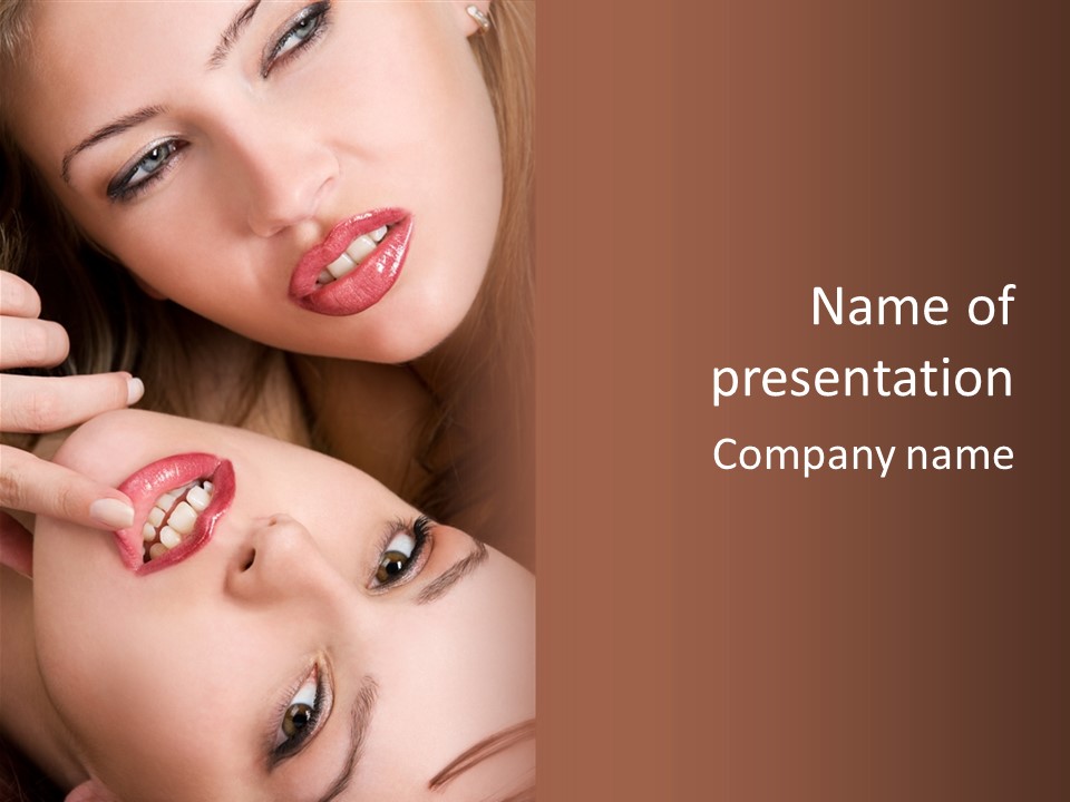 Sensual Skin Lust PowerPoint Template