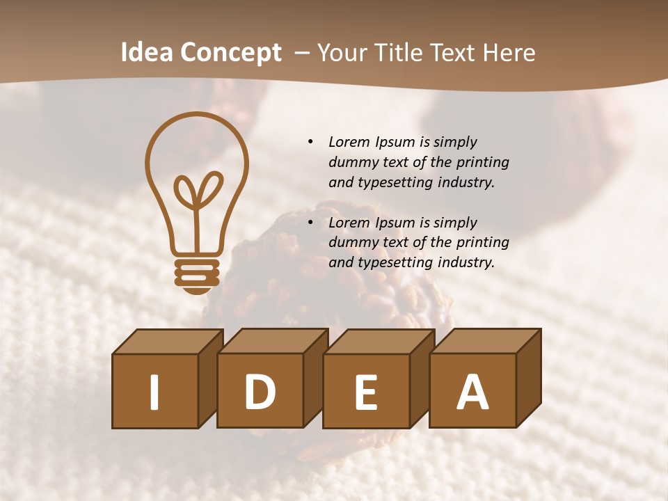 Chocolate Candy Brands PowerPoint Template