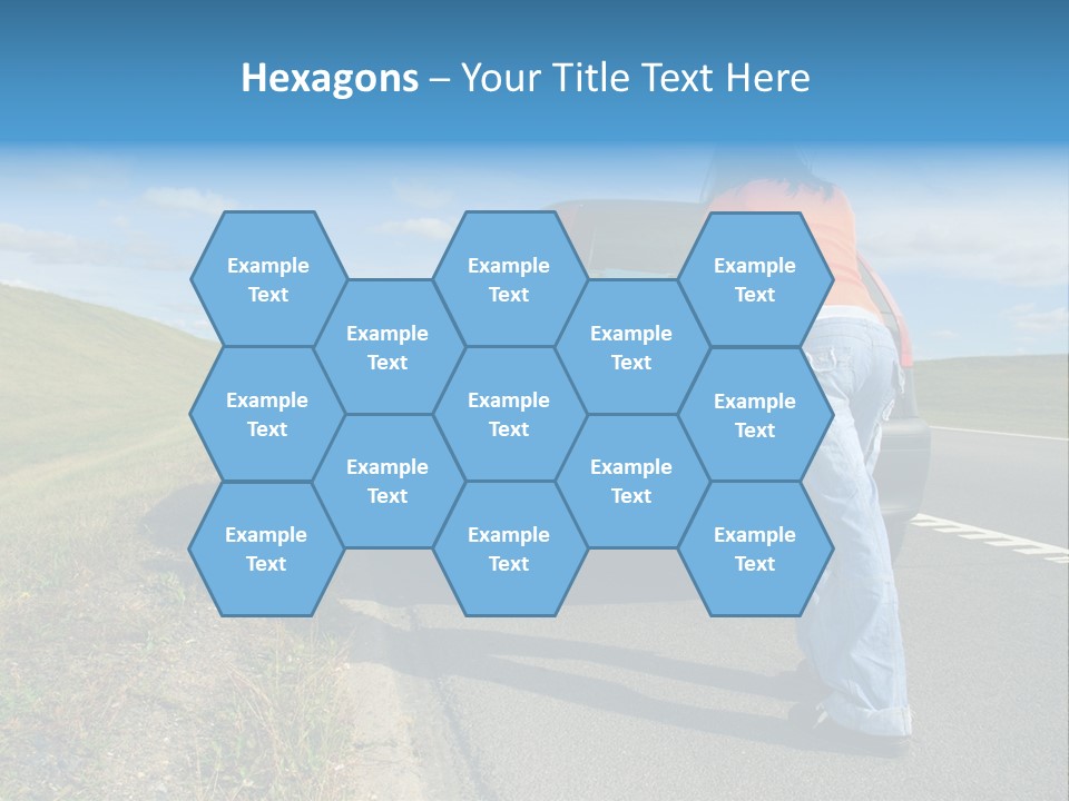 Pushing Car PowerPoint Template