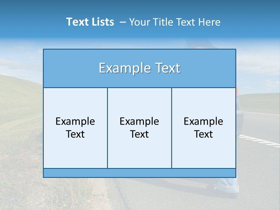 Pushing Car PowerPoint Template