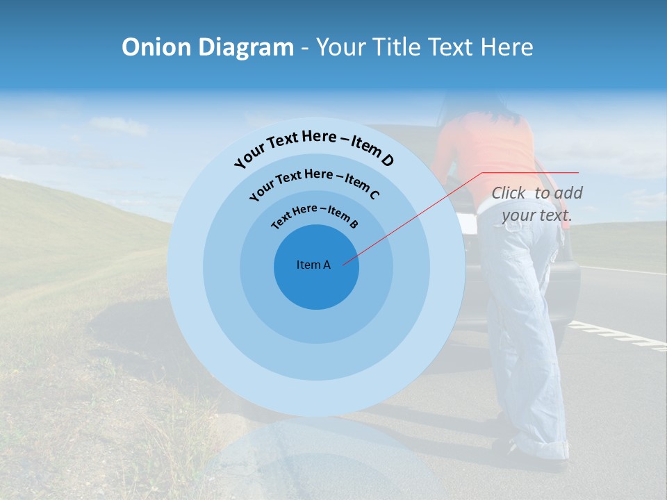 Pushing Car PowerPoint Template