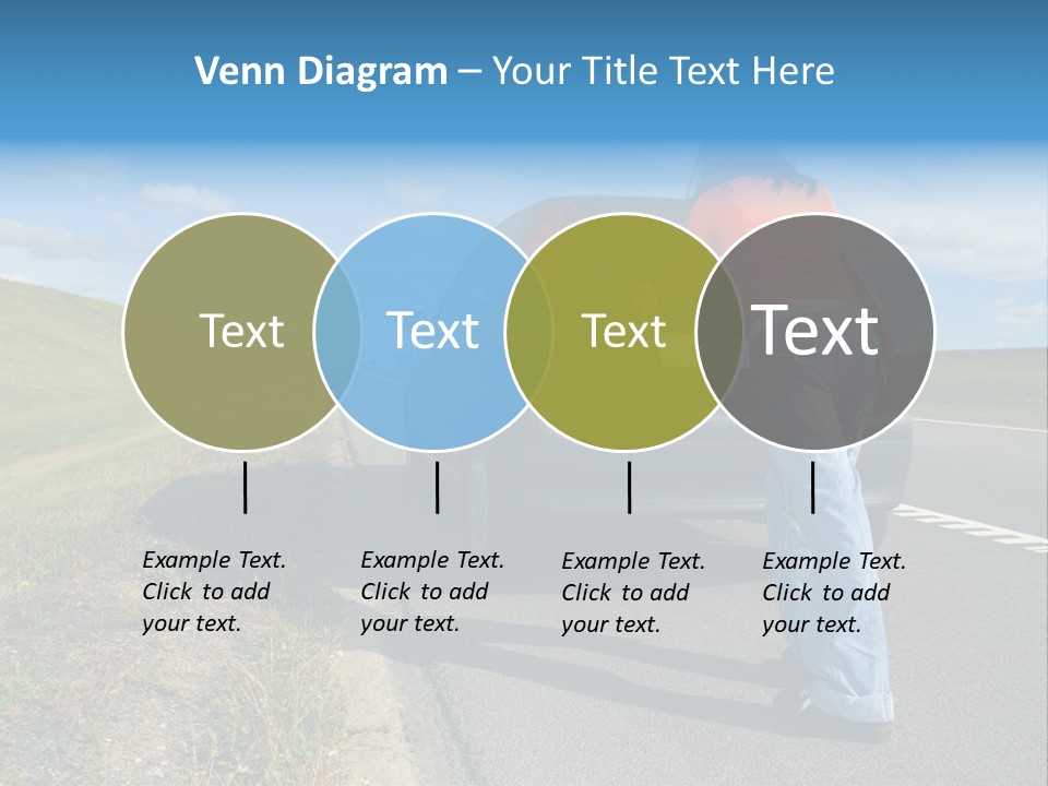 Pushing Car PowerPoint Template