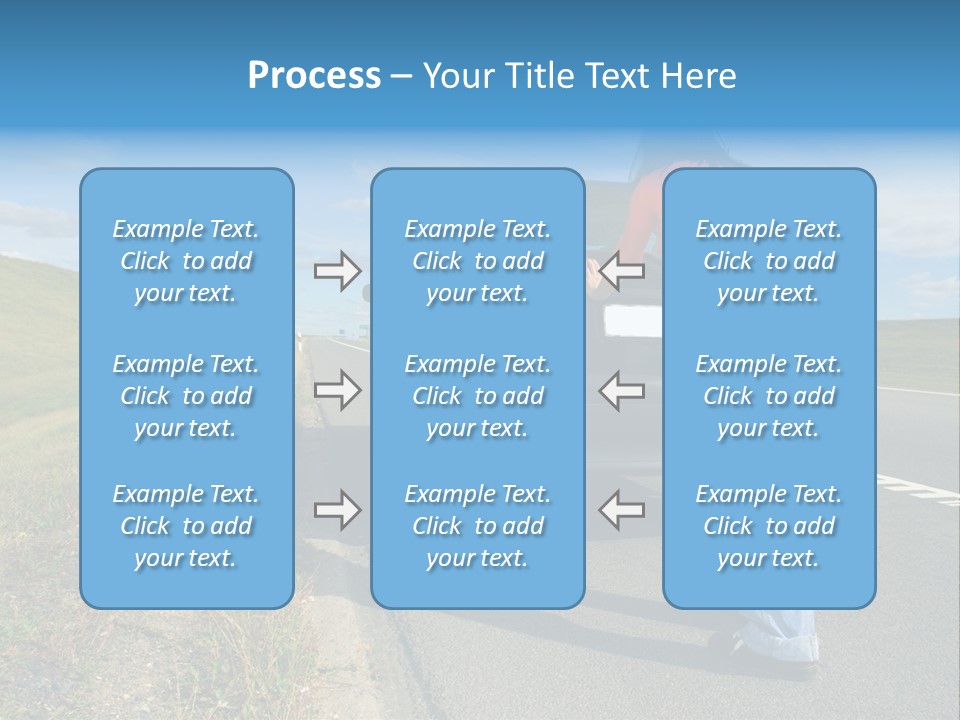 Pushing Car PowerPoint Template