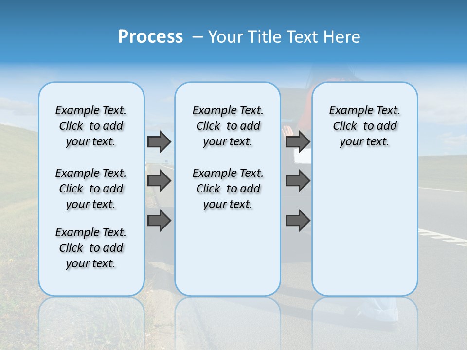 Pushing Car PowerPoint Template