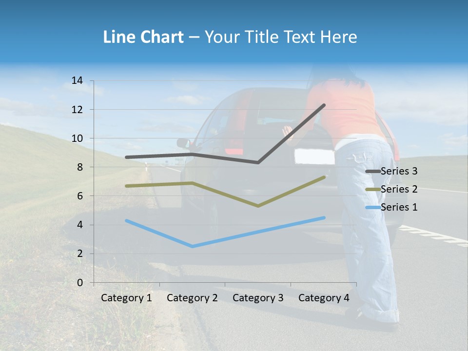 Pushing Car PowerPoint Template