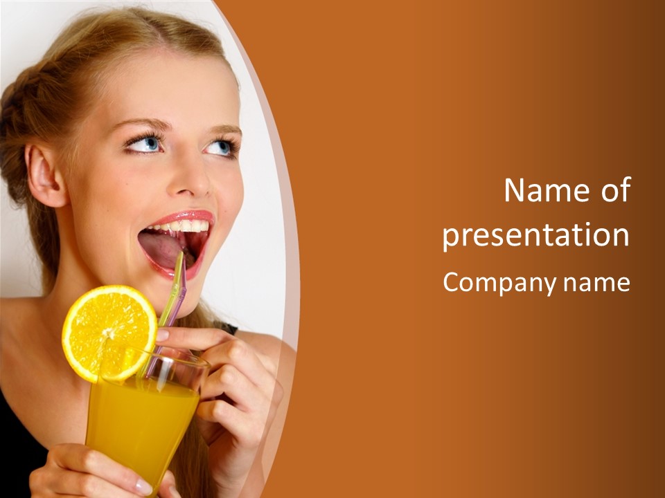 Health Care Face Pleasure PowerPoint Template