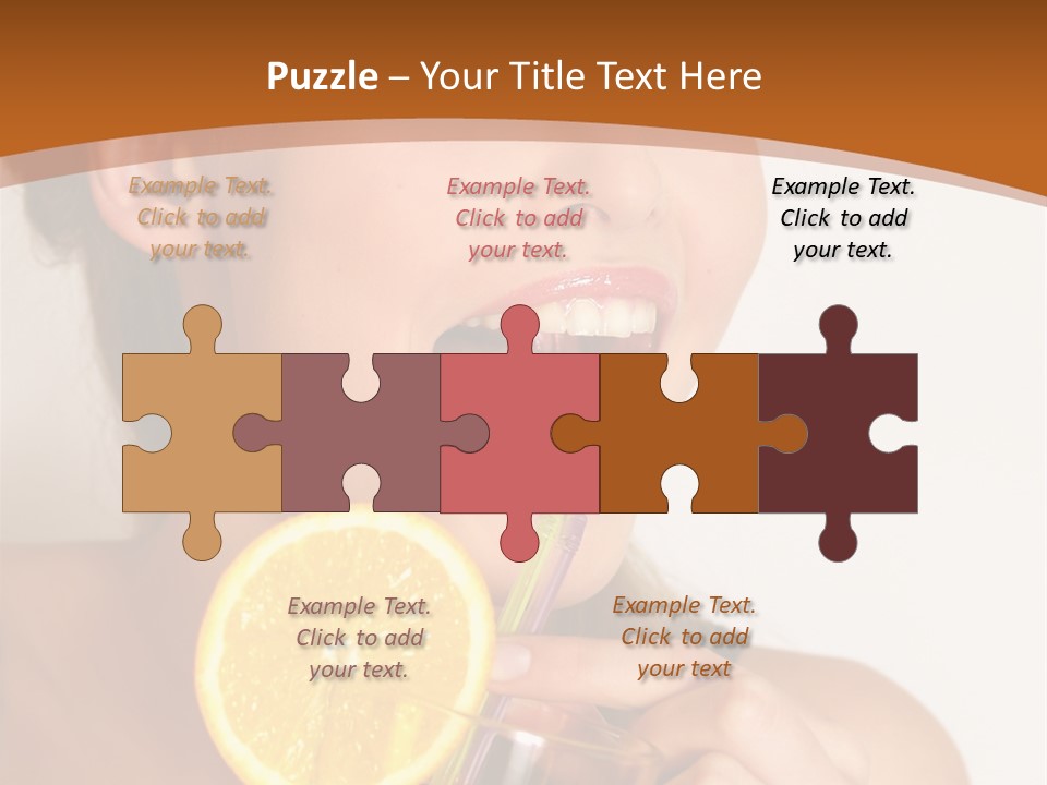 Health Care Face Pleasure PowerPoint Template