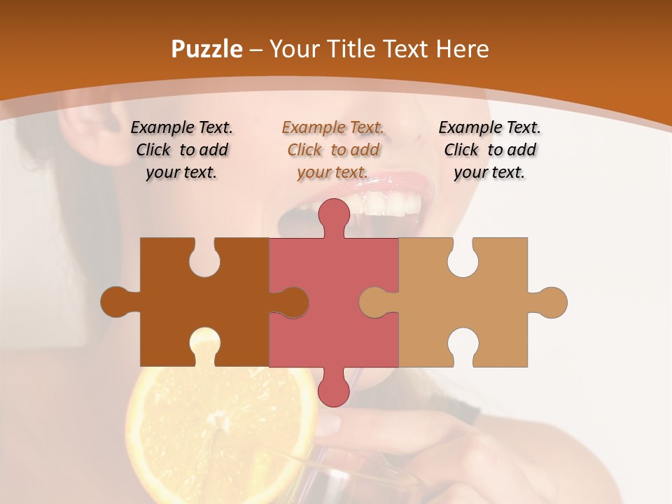 Health Care Face Pleasure PowerPoint Template