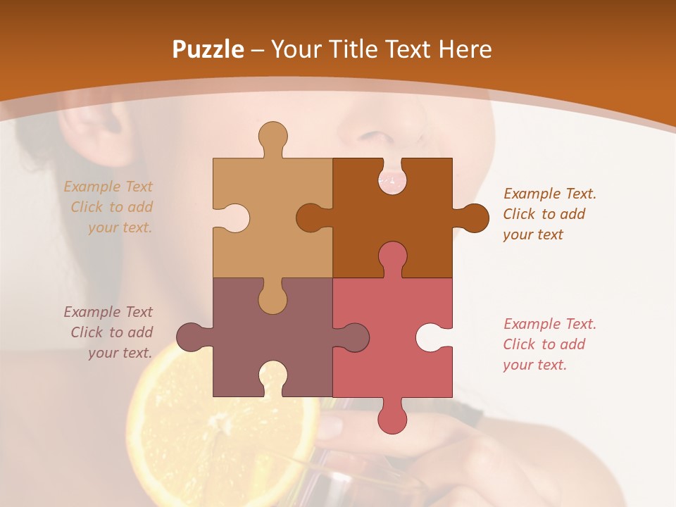 Health Care Face Pleasure PowerPoint Template