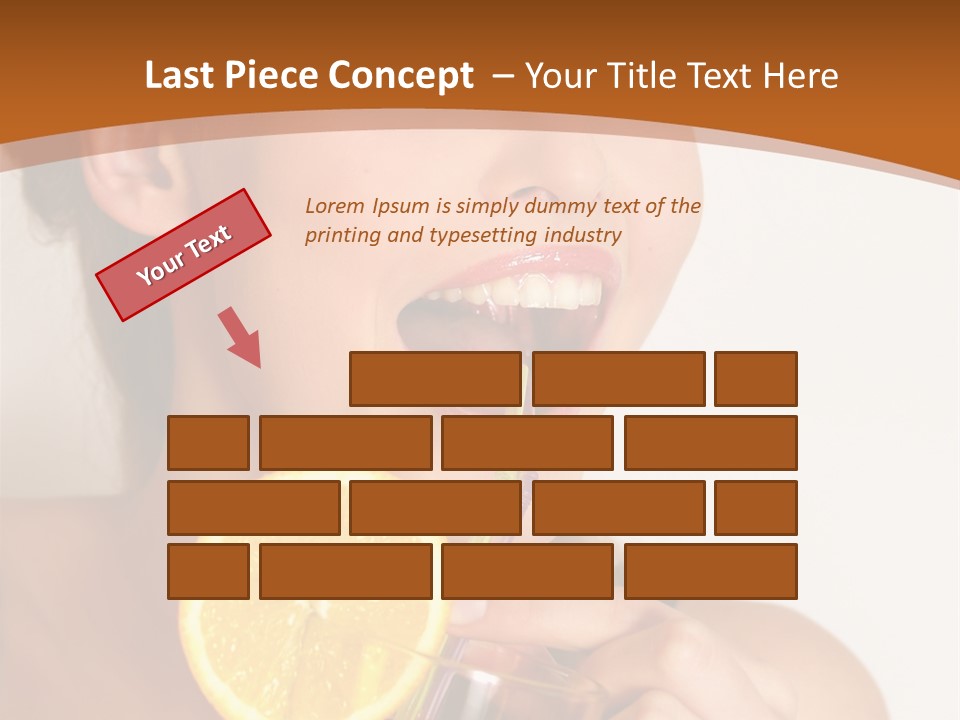 Health Care Face Pleasure PowerPoint Template