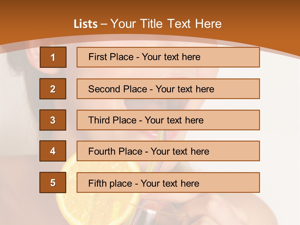 Health Care Face Pleasure PowerPoint Template