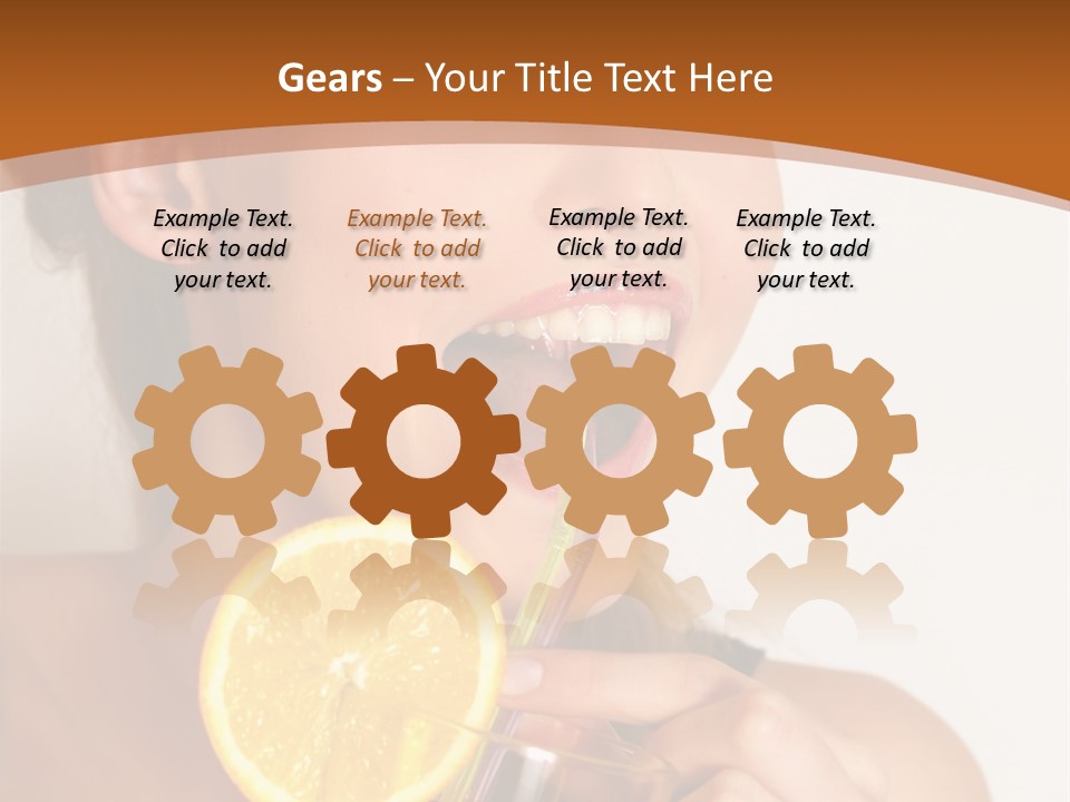 Health Care Face Pleasure PowerPoint Template