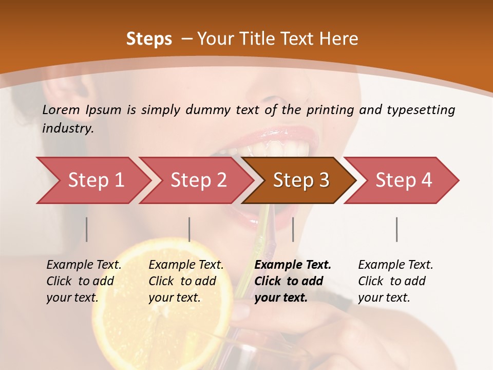 Health Care Face Pleasure PowerPoint Template