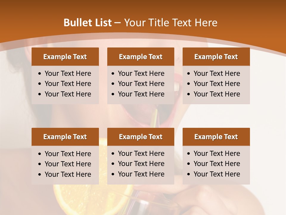Health Care Face Pleasure PowerPoint Template