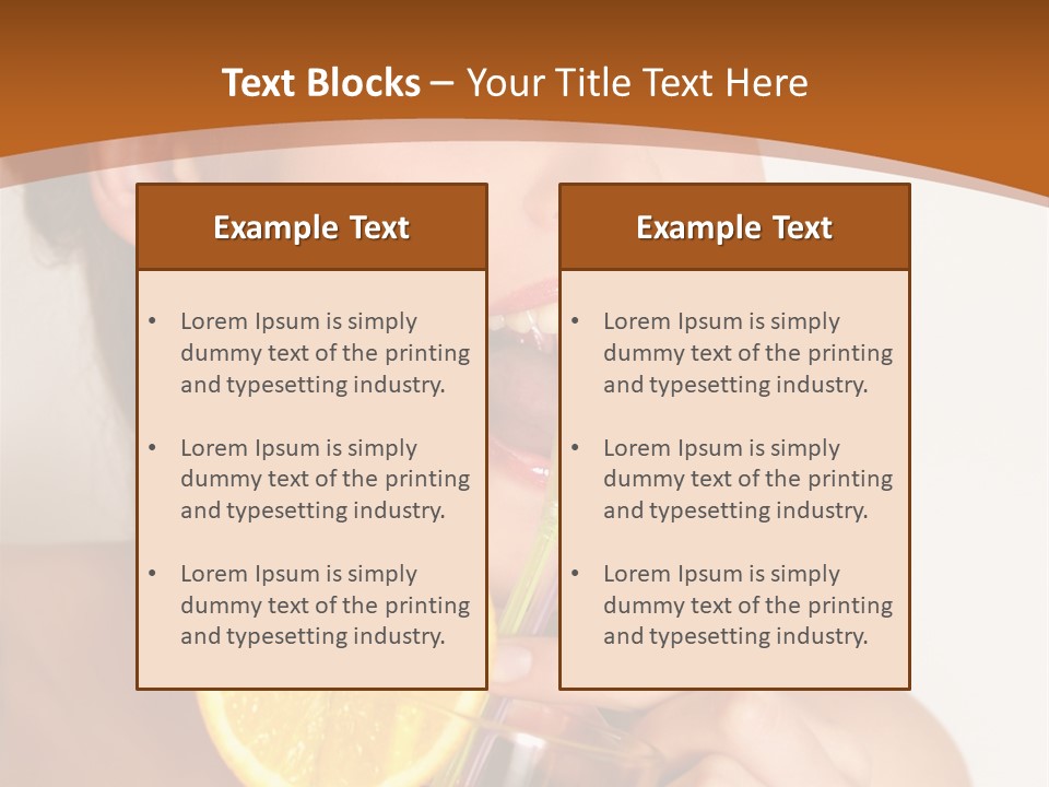 Health Care Face Pleasure PowerPoint Template