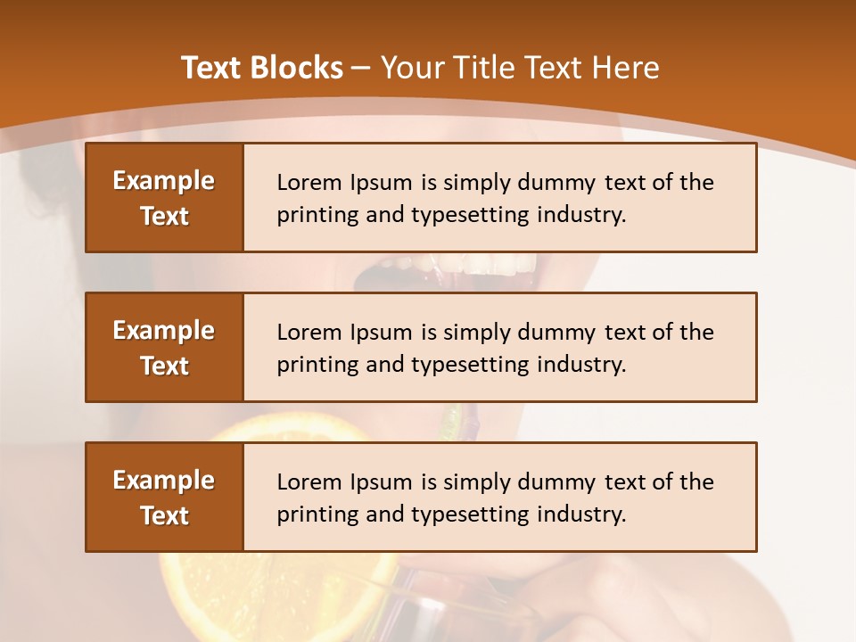 Health Care Face Pleasure PowerPoint Template