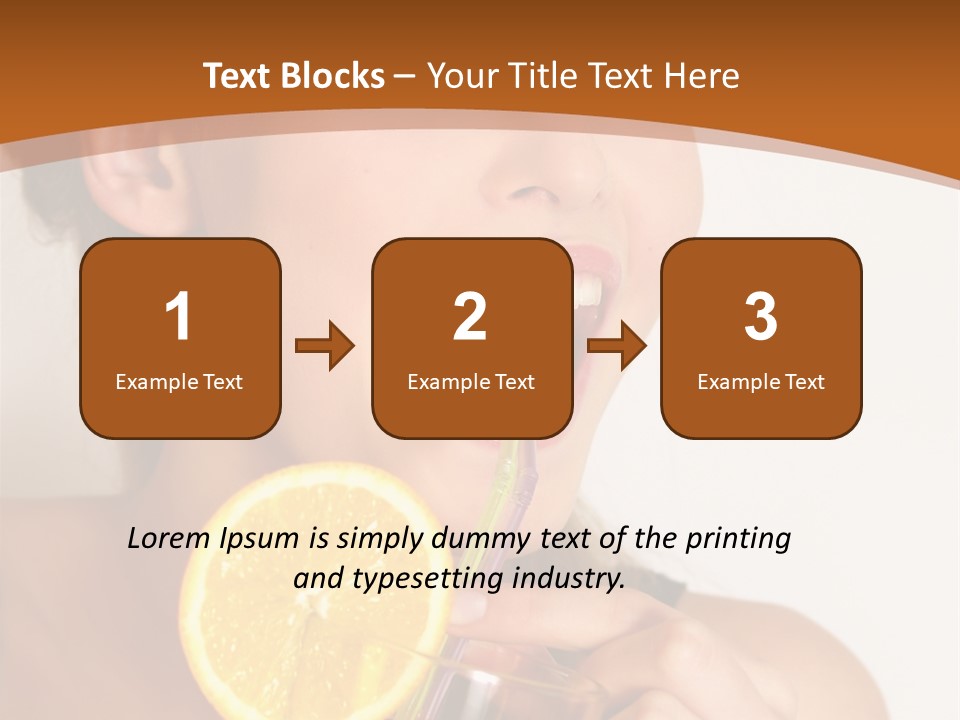 Health Care Face Pleasure PowerPoint Template