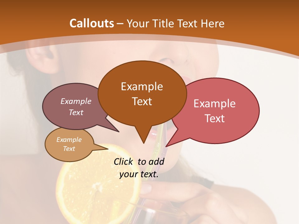 Health Care Face Pleasure PowerPoint Template