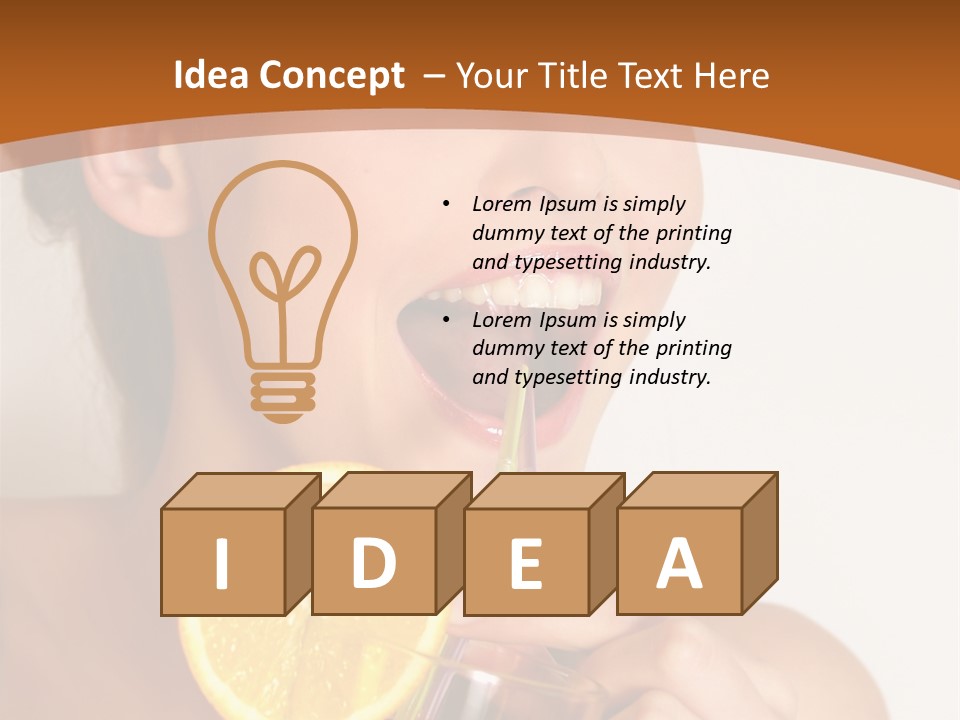 Health Care Face Pleasure PowerPoint Template