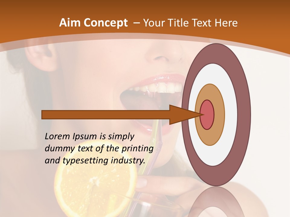 Health Care Face Pleasure PowerPoint Template