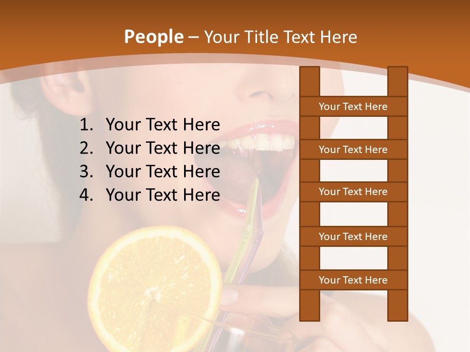 Health Care Face Pleasure PowerPoint Template