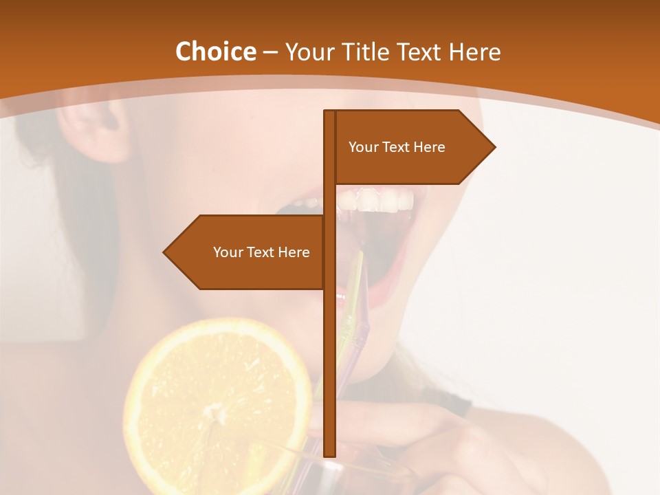 Health Care Face Pleasure PowerPoint Template