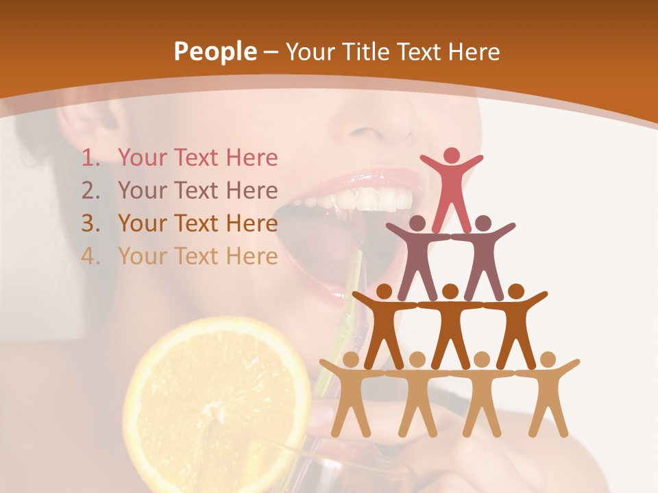 Health Care Face Pleasure PowerPoint Template