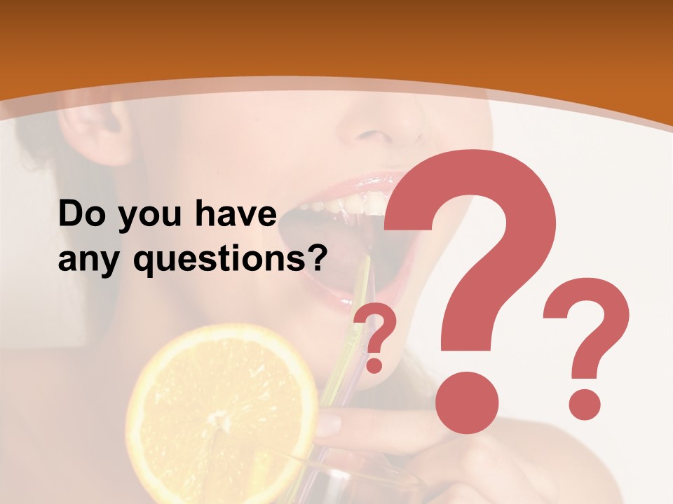 Health Care Face Pleasure PowerPoint Template