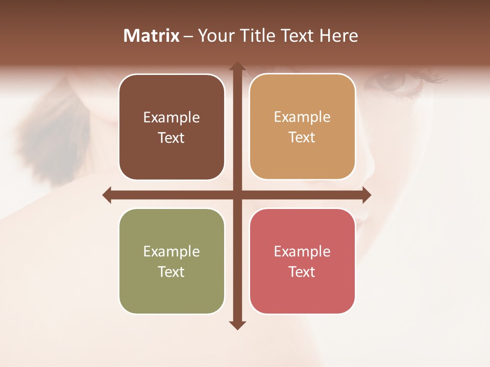 Brown Pretty Eyes PowerPoint Template