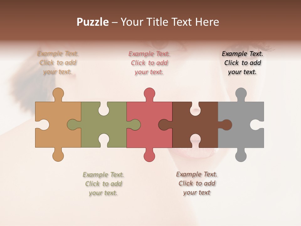 Brown Pretty Eyes PowerPoint Template