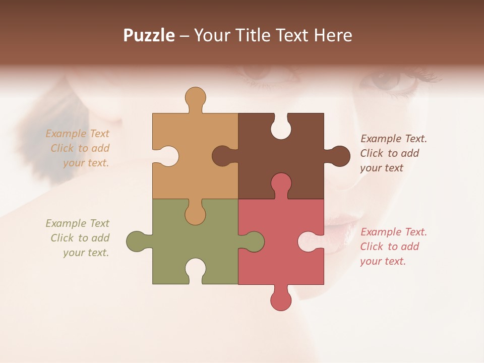 Brown Pretty Eyes PowerPoint Template