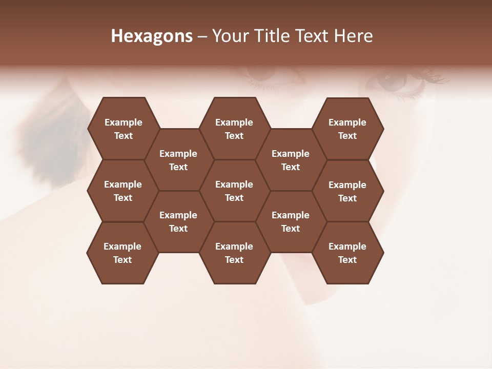 Brown Pretty Eyes PowerPoint Template