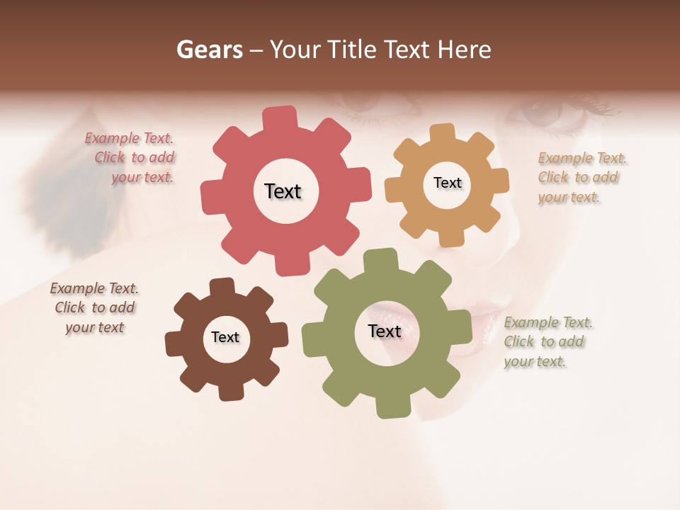 Brown Pretty Eyes PowerPoint Template