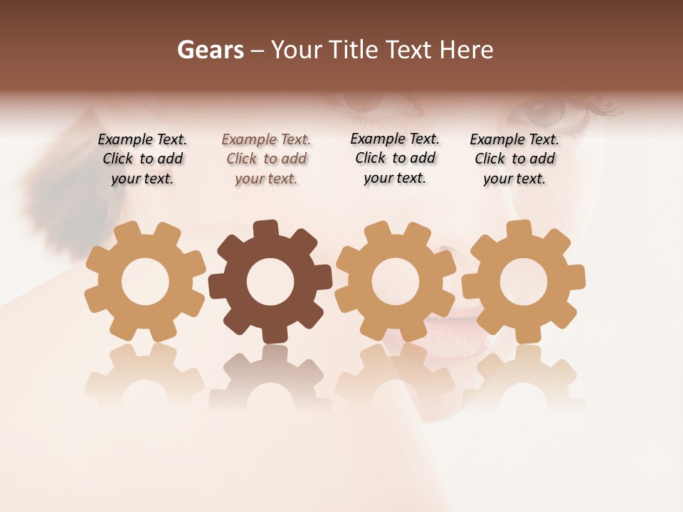 Brown Pretty Eyes PowerPoint Template